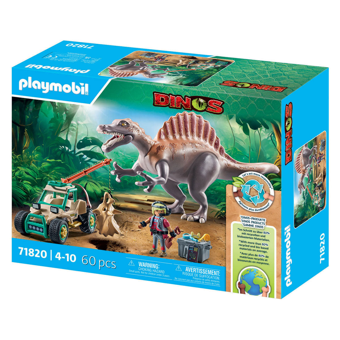 Playmobil 71820 spinosaurus angreb