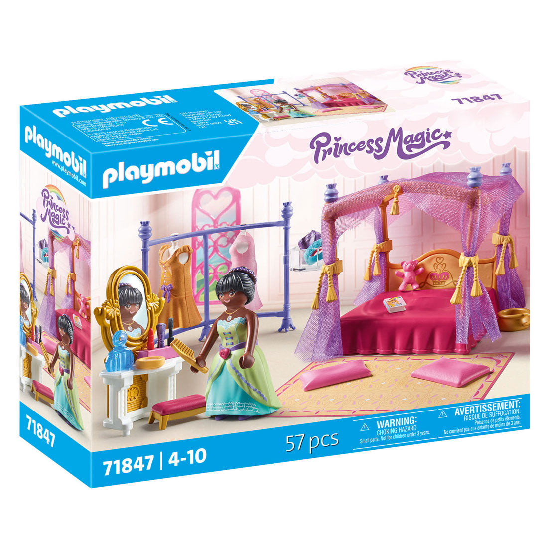 Playmobil prinsesse magisk soveværelse med påklædningsværelse - 71847