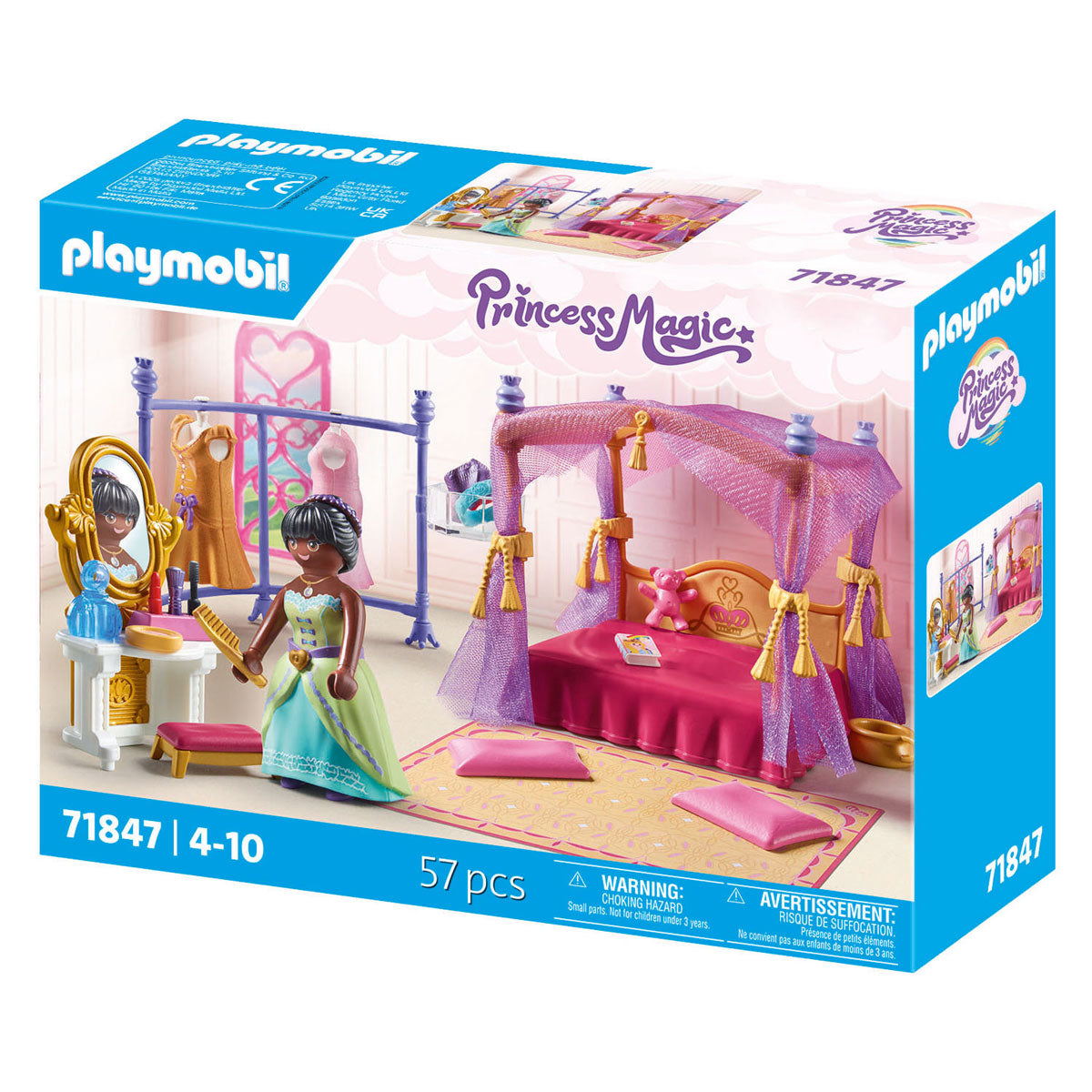 Playmobil prinsesse magisk soveværelse med påklædningsværelse - 71847
