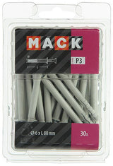 Mack 1018166 - nylon sømprop polyamid 30 stk 6 x 80 mm | 3 stk