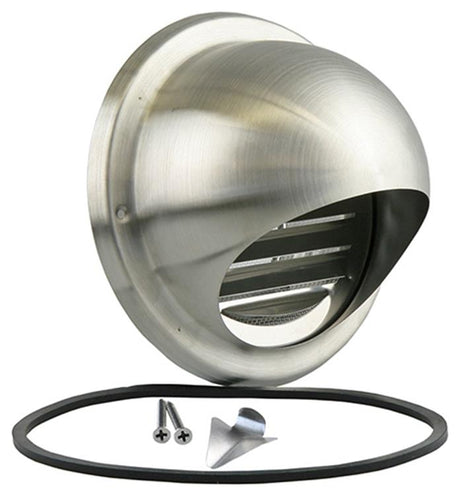 Renson 1006275 - bolrooster inbouw 638 inox ø100 | 2 stuks