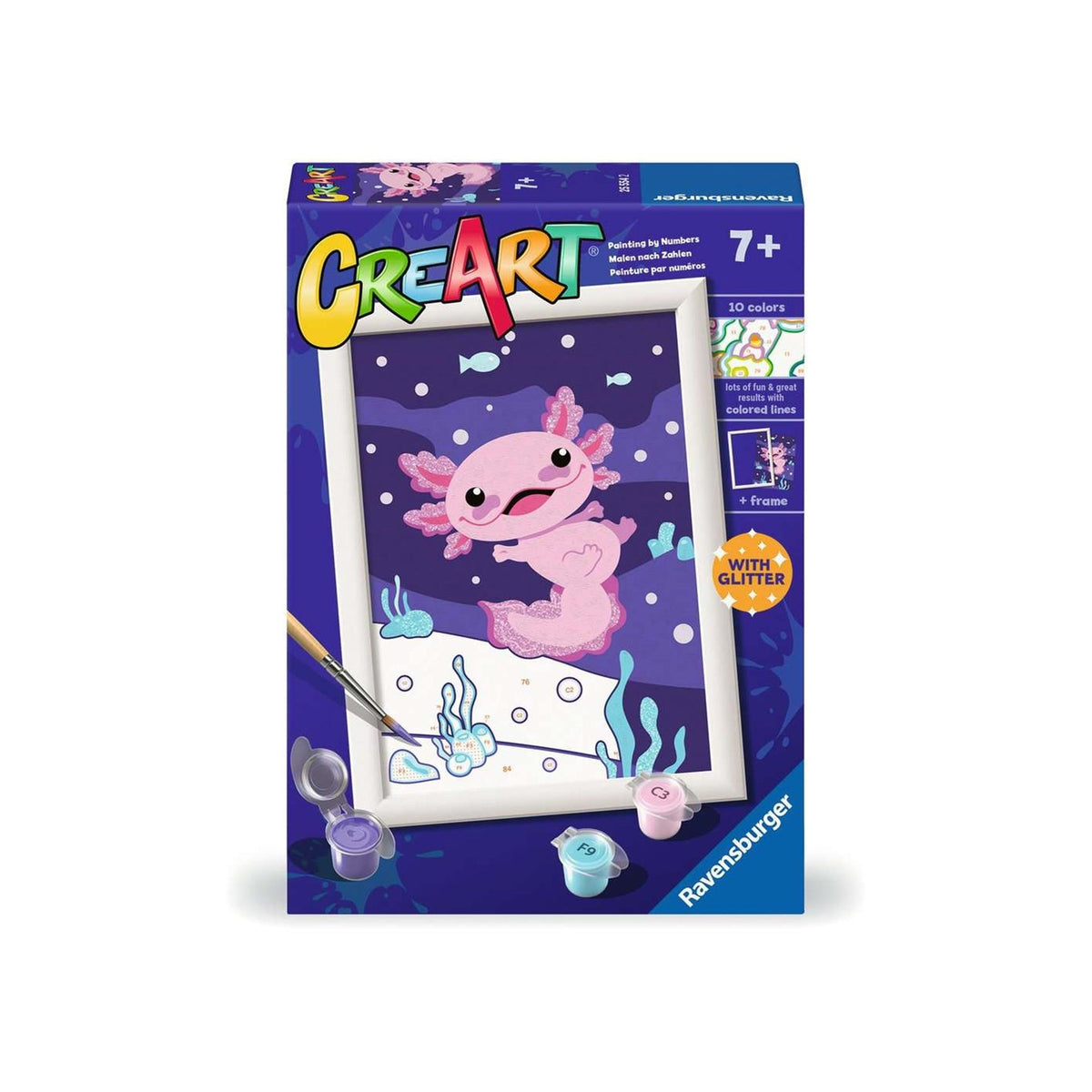 Ravensburger creart maling efter nummer - axolotl