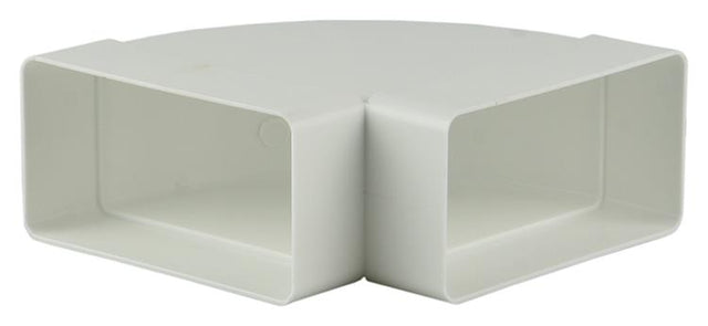 Renson 1006405 - PVC hjørneforbindelse hor.90° 7016 hvid 110x55mm | 3 stk