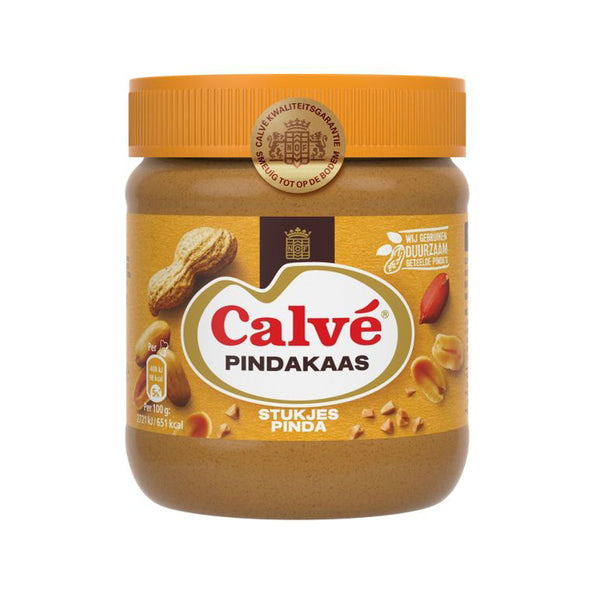 Kalve jordnøddesmør nøddestykker (12x 350gr)