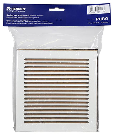 Renson 1048750 - regelbaar extractierooster design afwerking dia 125 | 2 stuks