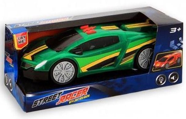 Toi-toys street racerbil med lys og lyd grøn