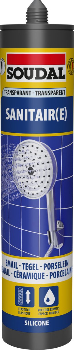 Soudal sanitaire silicone transparant