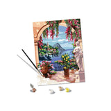 Ravensburger maling efter tal sæt - lago maggiore kunstpakke.