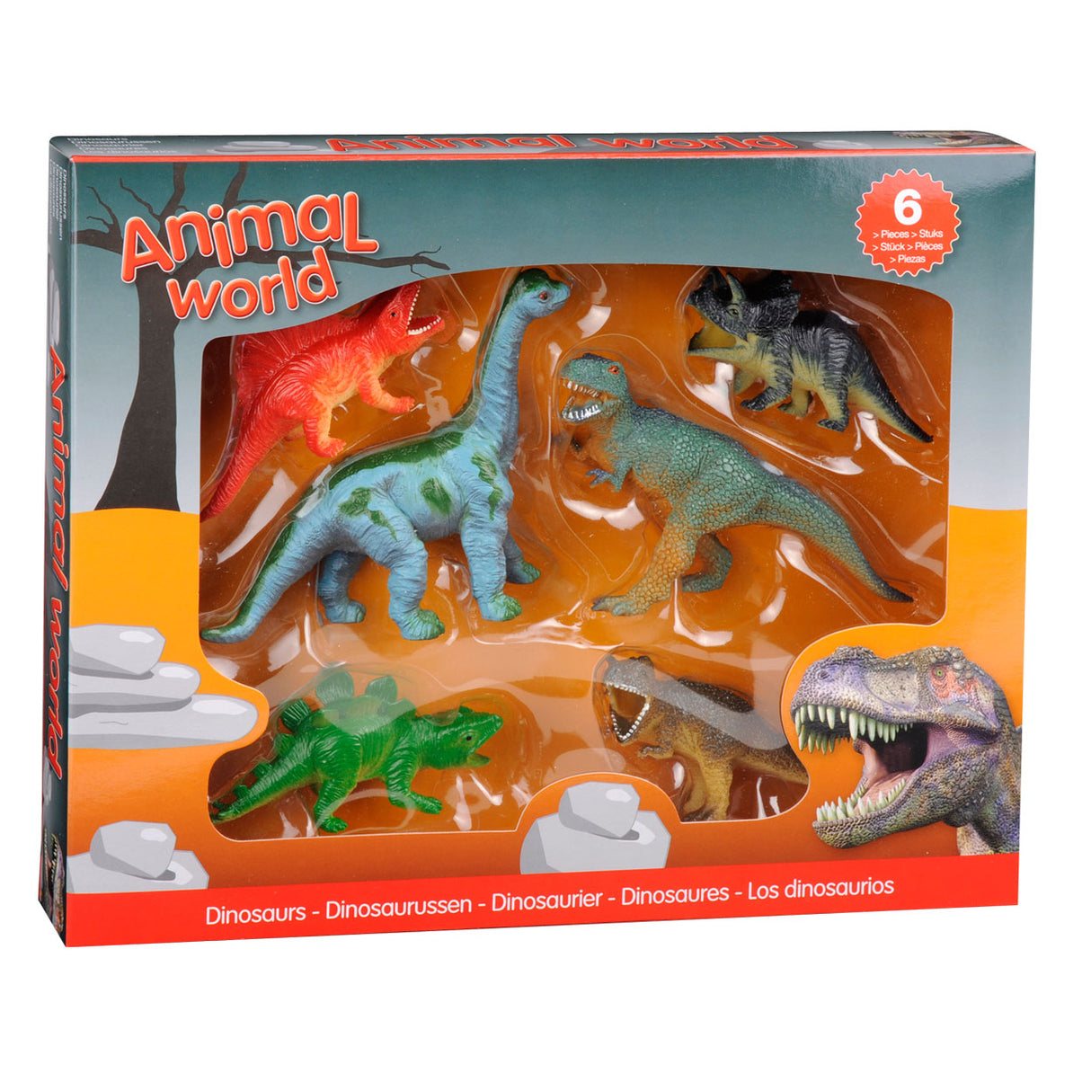 Johntoy Dinosaurs Giftbox, 6 ..