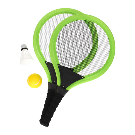 Johntoy tennis sæt med bold og shuttle