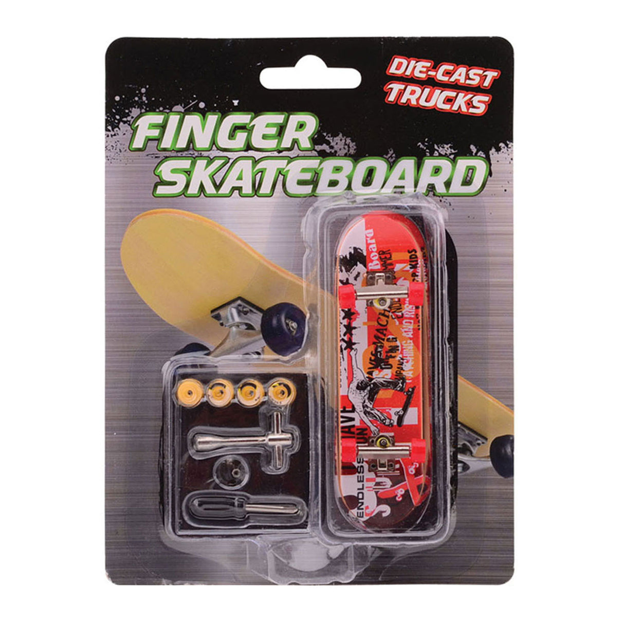 Johntoy finger skateboard med tilbehør