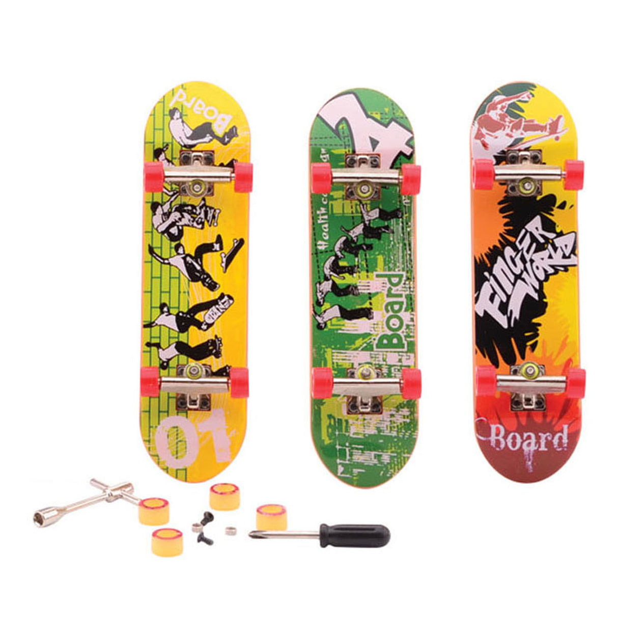Johntoy finger skateboard med tilbehør