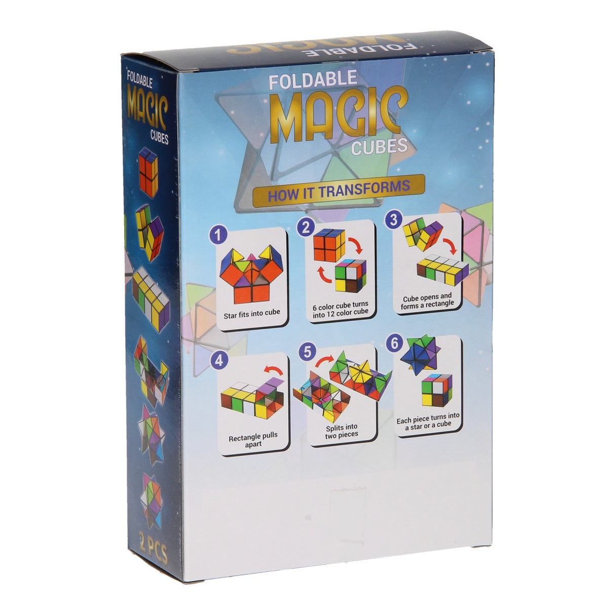Johntoy magic cube foldbar, 2 stk.
