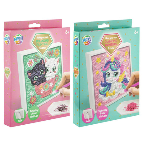 Moxy diamant maleramme 15x15cm