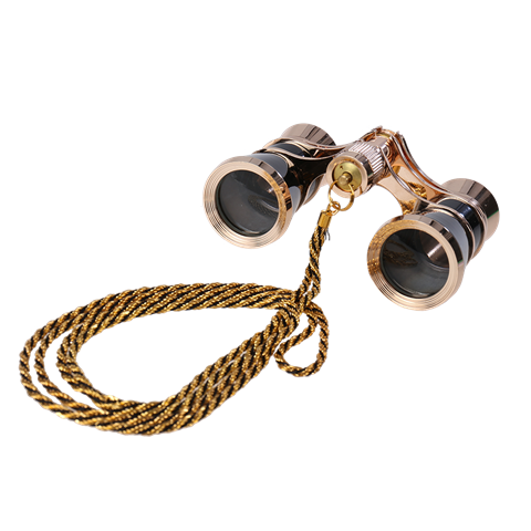 Byomic teaterkijker 3x25 guld sort