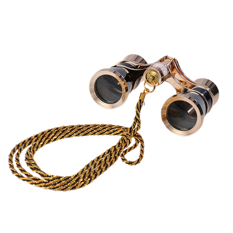 Byomic teaterkijker 3x25 guld sort