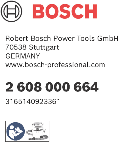 Bosch tilbehør Bosch filter | til gas 18v-1 - 2608000664