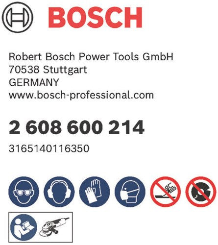 Bosch tilbehør skæreskiver | metal | 115x1,6 | 2608600214 - 2608600214