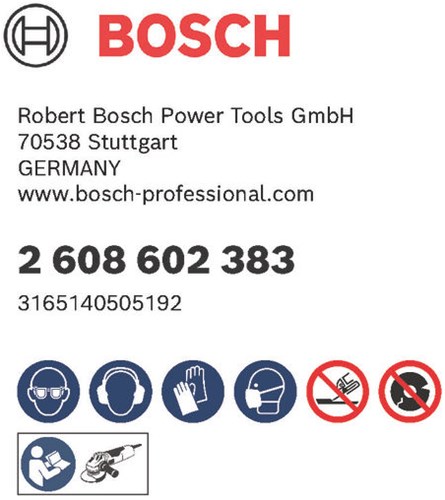 Bosch tilbehør skæreskive lige rapido multikonstruktion acs 46 v bf, 125 mm, 22,23 mm, 1,6 mm - 1 stk - 2608602383