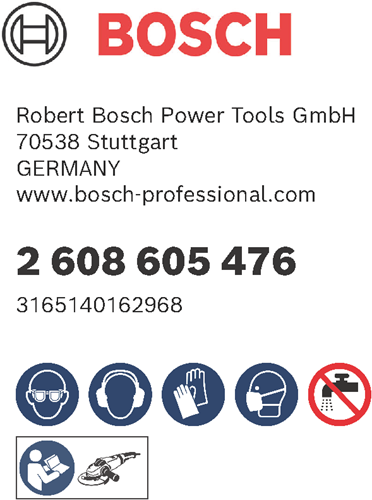 Bosch tilbehør fiberslibeskive 125 r444, ekspert til metal, 60 - 2608605476