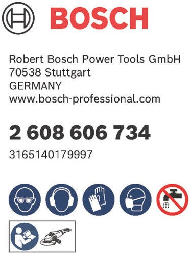 Bosch tilbehør fiberslibeskive 125 r574, bedst til metal, k80 - 2608606734