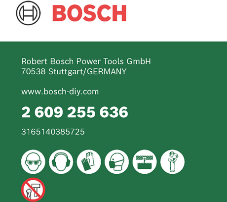 Bosch tilbehør hulsavsæt | 44 mm 7-delt - 2609255636