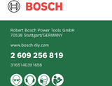 Bosch tilbehør rundsavklinge basic 190x22x20 16,t40 - 2609256819