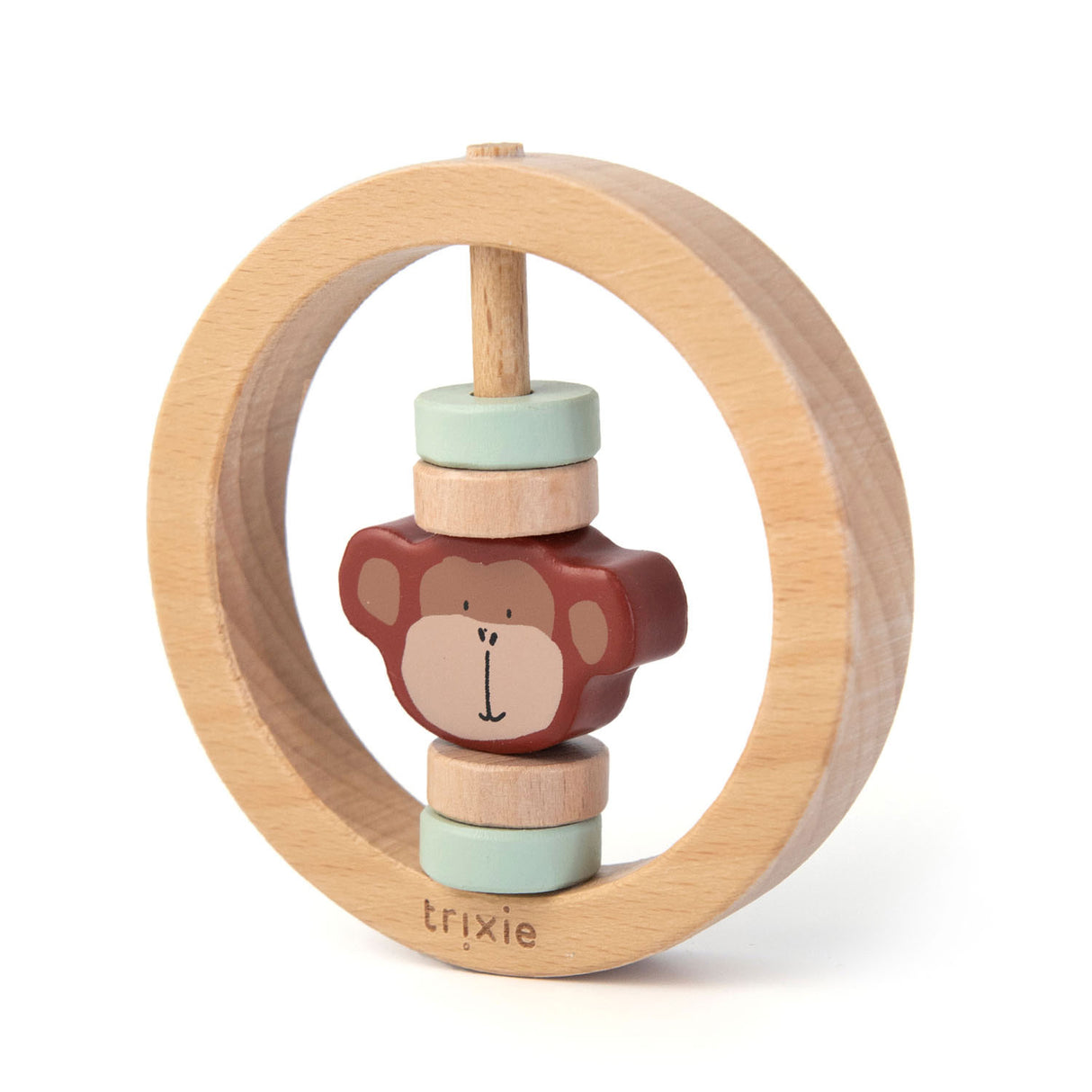 Trixie Wood Rattle omkring Mr. Monkey