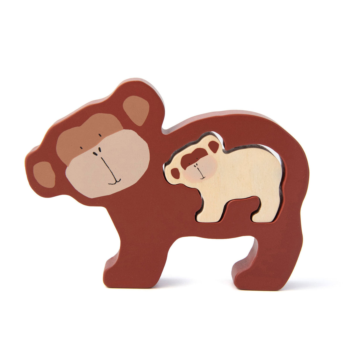 Trixie Wood Baby Puzzle Mr. Monkey