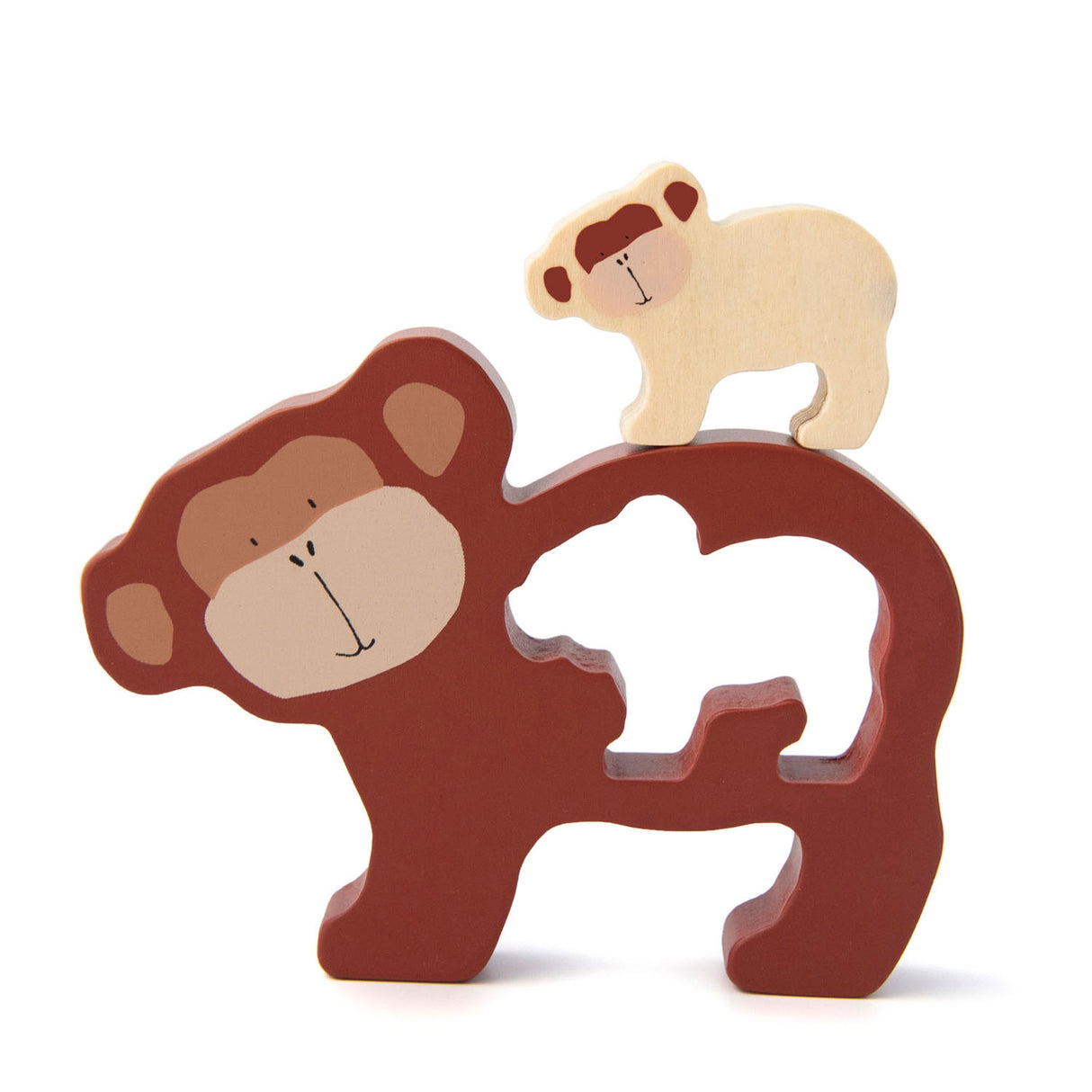 Trixie Wood Baby Puzzle Mr. Monkey