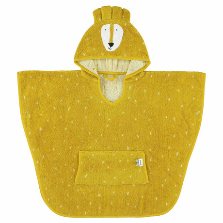 Trixie poncho - mr. løve - 100% økologisk bomuld - barnebadekappe med hætte - med flotte detaljer