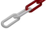 Mack 1005291 - plastkæde rød hvid ø 6mm l 40mm 2m | 5 stk