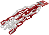 Mack 1005291 - plastkæde rød hvid ø 6mm l 40mm 2m | 5 stk