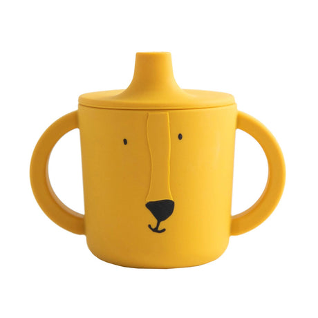Trixie sippy kop - mr. løve - drikkekop til baby - anti-spild kop - til babyer fra 4 måneder - lavet af silikone - tåler opvaskemaskine