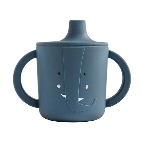 Trixie sippy kop - mrs. elefant - drikkekop til baby - anti-spild kop - til babyer fra 4 måneder - lavet af silikone - tåler opvaskemaskine