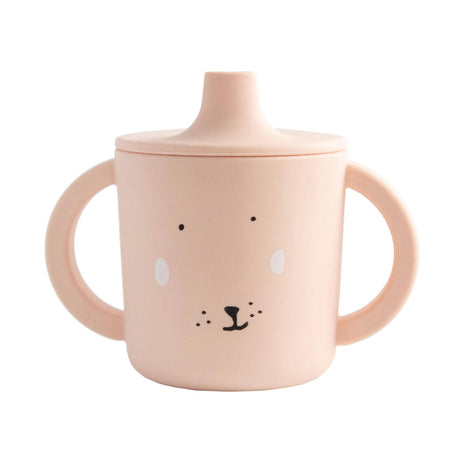 Trixie sippy kop - mrs. kanin - drikkekop til baby - anti-spild kop - til babyer fra 4 måneder - lavet af silikone - tåler opvaskemaskine