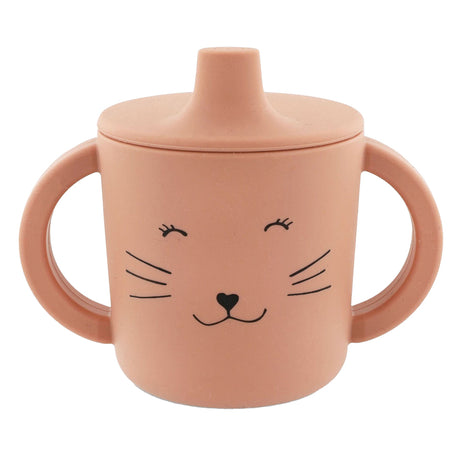 Trixie sippy kop - mrs. kat - drikkekop til baby - antispild kop - til babyer fra 4 måneder - lavet af silikone - tåler opvaskemaskine