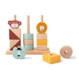 Trixie Wood Animals Stacking Blocks, 15dlg.