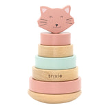 Trixie stabletårn i træ - mrs. kat - træstablelegetøj - pædagogisk legetøj - til drenge piger - kat