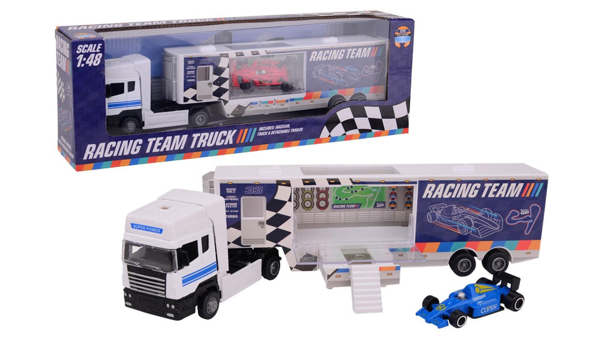 Johntoy john toy racing team lastbil skala 1:48 37x7x12,5 cm