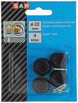 Mack 1047662 - gummiprop + skrue sort ø 22 mm 4 stk | 6 stk