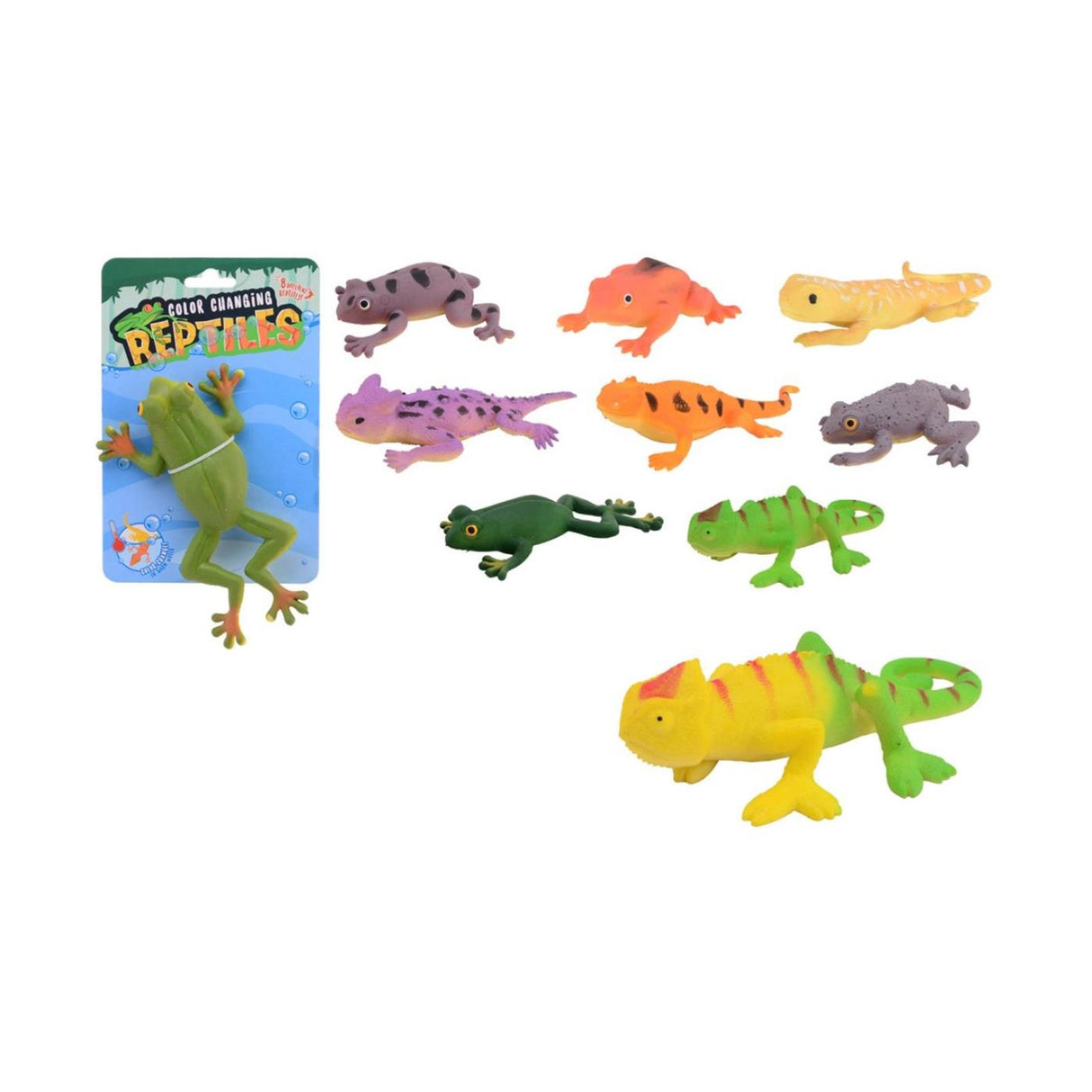 Johntoy john legetøj farve skiftende krybdyr ca 12cm