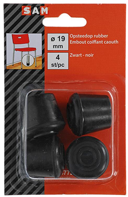 Mack 1047720 - gummihætte sort ø 19 mm 4 stk | 6 stk