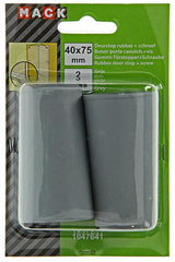 Mack 1047641 - dørstop gummi + skrue grå 40 x 75 mm 2 stk | 6 stk
