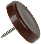 Mack 1047748 - stoleglider søm plast brun ø 28 mm 4 stk | 6 stk