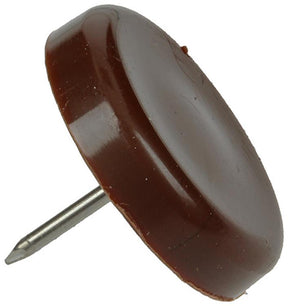 Mack 1047748 - stoleglider søm plast brun ø 28 mm 4 stk | 6 stk