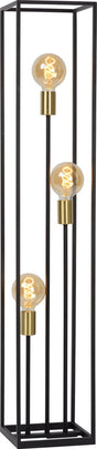 Lucide ruben - gulvlampe - 3xe27 - sort