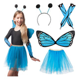 Boland dress up sæt sommerfugleblå