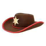 Boland børnehue cowboy sherif