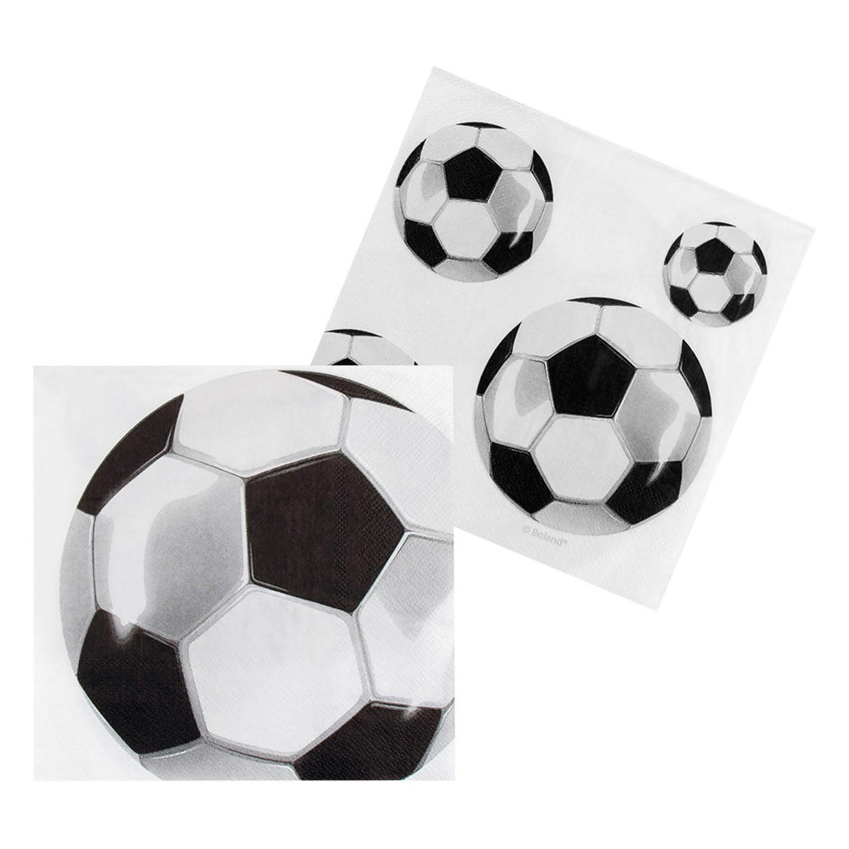 Boland fodboldservietter, 20 stk.